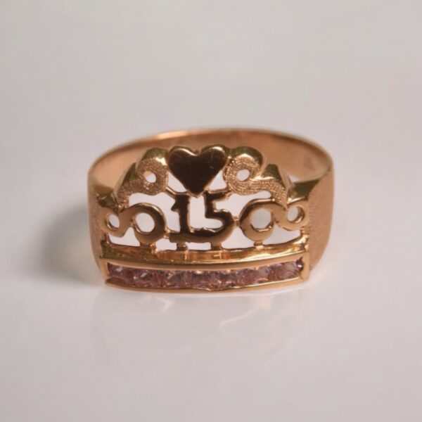 Anillo Corona corazón 15 Años